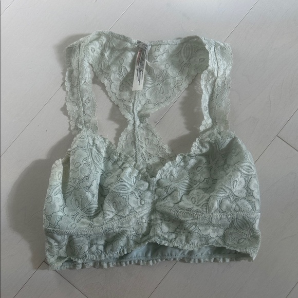 Free People Other - Free People Lace Bralette in Sage Green